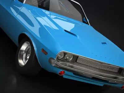 Challenger Convertible 1970 3D model
