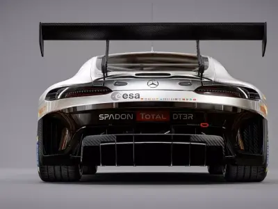 Realistic GT Race Car Model High Detail PBR Textured Sports Car 3D model