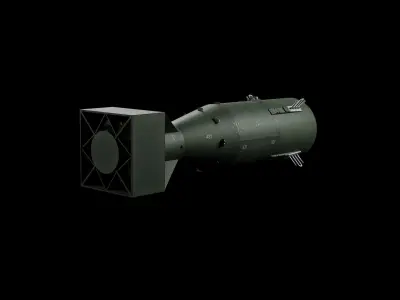 Nuclear bomb 3D model buy
