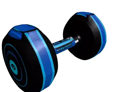 Futuristic Cybernetic Smart Dumbbell 3D model