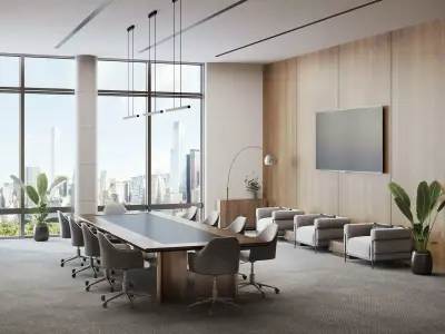 Interior scene conference room 01 3D model