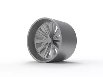 FOOSE ASCOT CONCAVE WHEEL 3D PRINT MODEL 3D print model