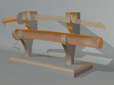 Sward cgi Design Modeling Blender Model Project Low-poly 3D model