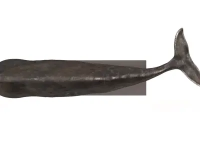 Whale Statuette 3D model