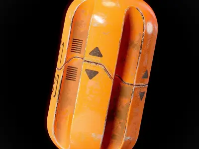 Sci-fi Smoke Capsule Grenade Low-poly 3D model