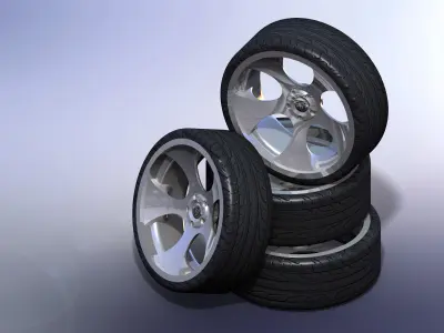 Alloy Wheel Free 3D model