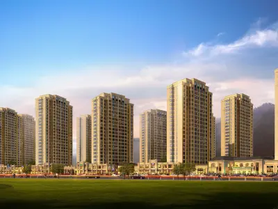 3Dmax fashion city commercial square building 27 3D model
