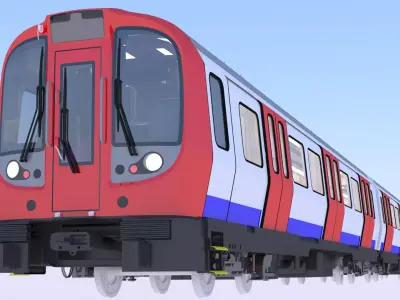 London metro train S8 3D model