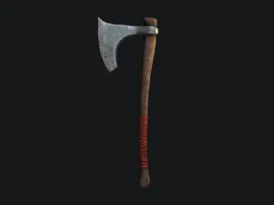 Game ready Axe 2 Low-poly 3D model