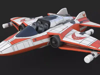 Airspeeder Xaro Low-poly 3D model