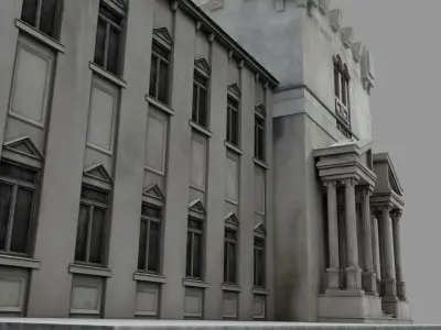 Church Building Low-poly 3D model purchase