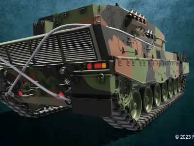 Leopard 2 A4 3D print model