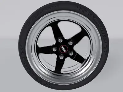 WELD RIM and Tyre Michelin Pilot 3D model