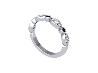 Wedding Band 3D print model 15