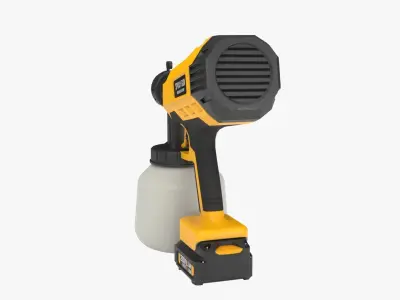 Spray Gun Low-poly 3D model buy