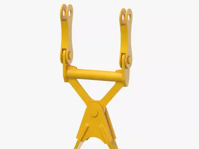 Crane Fixed Pendant Link Yellow1 3D model