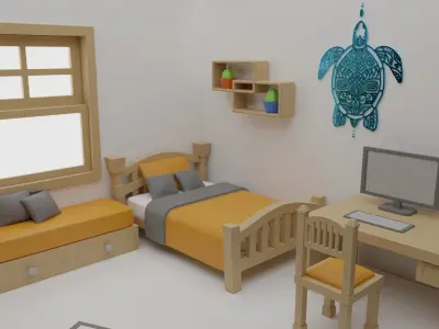 Animals Mandala Ornaments KITBASH 10 Unique Objects 3D model