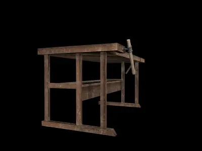 OLD  - WORKBENCH Low-poly 3D model