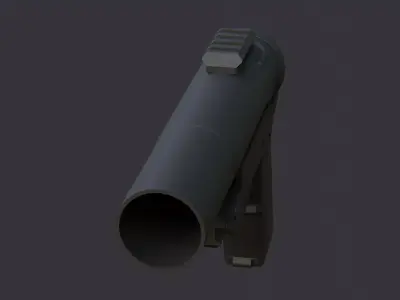 Offhand Rocket Launcher Low-poly 3D model