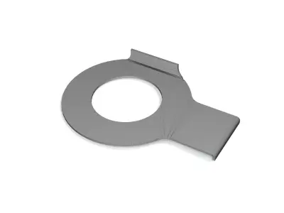 Locking tab washer 3D model by 3dsolidworks