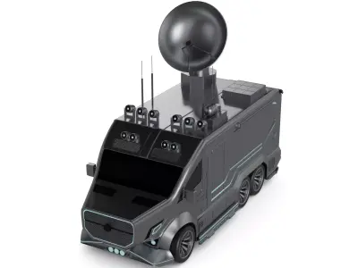 Broadcast Vehicle 3D model