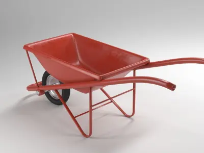 Stroller Dirty and Clean Free low-poly 3D model