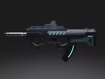 Sci Fi Assault Rifle 3D model