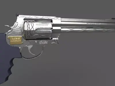  Magnum 500 Custom Low-poly 3D model