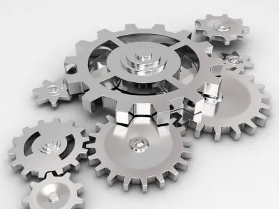 Mechanical gears 3d model 3D model