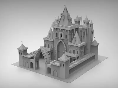 Castle lego 3D model