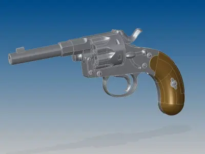 Reichsrevolver M1883 3D model