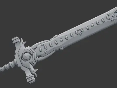 Low-poly Sword Low-poly 3D model purchase