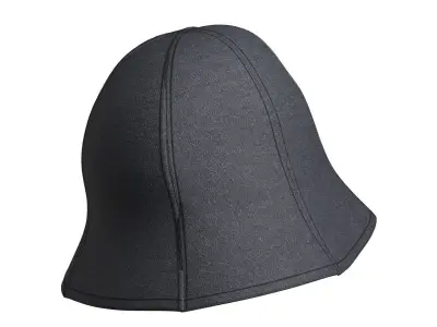 Black Denim Bucket 3D model