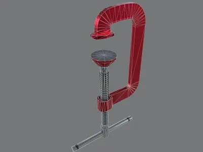 Clamp tool Low-poly 3D model