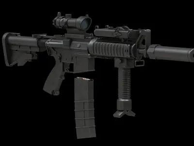 Colt Canada C8SFW Low Poly Low-poly 3D model