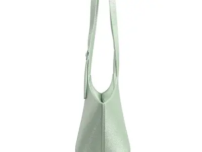 Mint Glitter Tote Bag 3D model