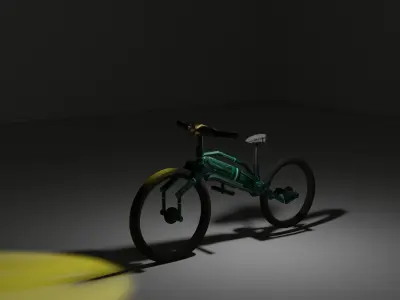 electric cycle 3D model