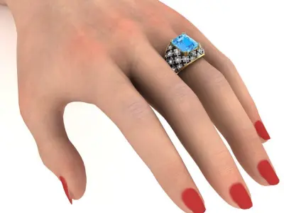 Antique and Antique Rings 3D print model