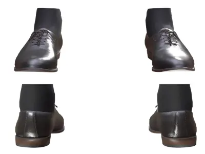 Man and Woman in Business Shoes 33 3D model