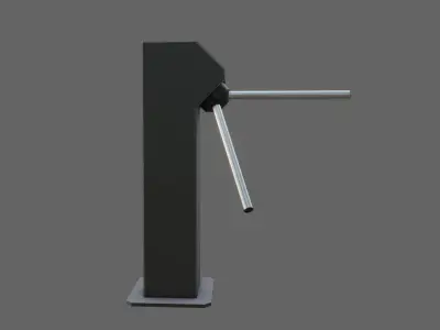 Ticket Gate Access Control - Catraca de Acesso Low-poly 3D model