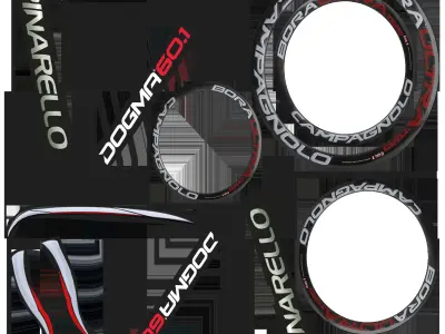 Bicycle Print Model cyclocross bike Low-poly 3D model