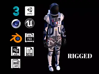 Astronaut Spacesuit  France 3D model