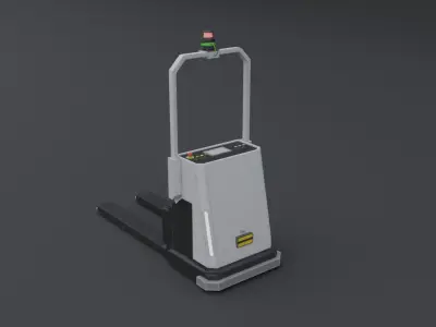 Automated Guided Vehicle - Low Poly Free low-poly 3D model