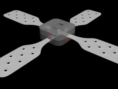 Electric Dragonfly - Solid State Micro Propulsor Unit - Concept 3D model