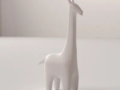 Giraffe Statue 3D model
