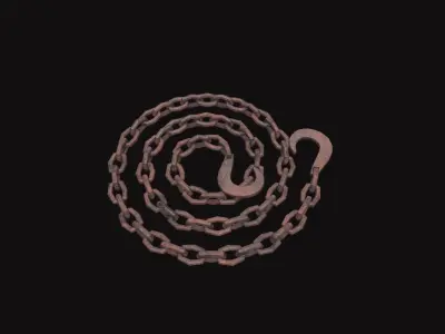 Medieval Chain Low-poly 3D model