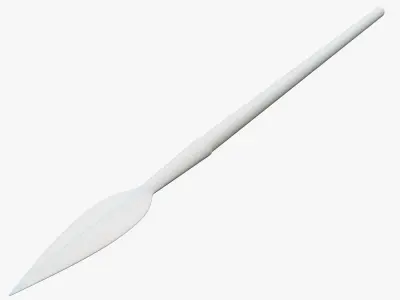 Medieval Spear Low-poly 3D model 4
