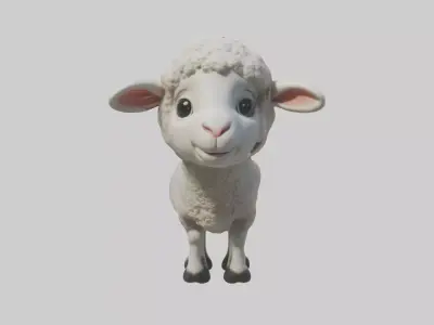 Lamb Model Low-poly 3D model