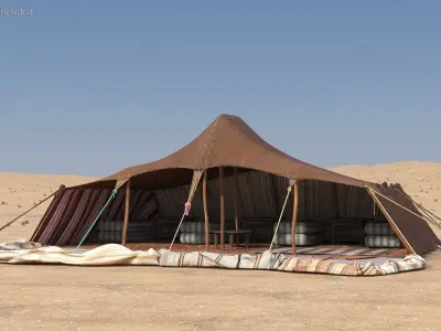 Traditional Bedouin Tent 3D model