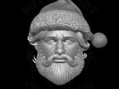 Santa Kurt 3D printable files for action figures 3D print model